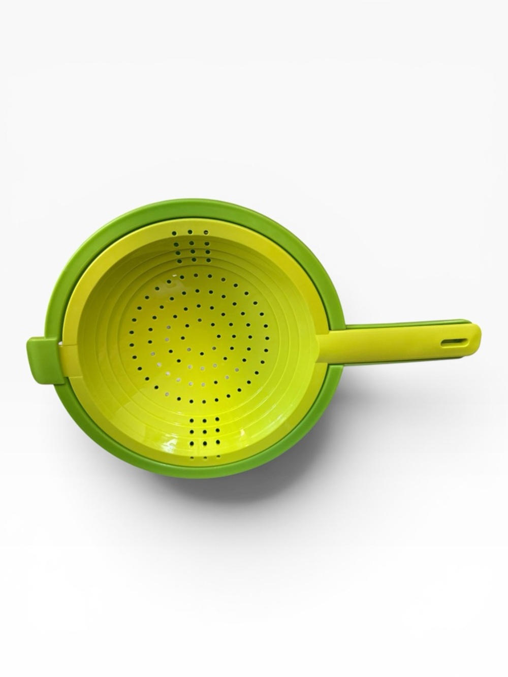 Tupperware Double Colander Strainer Set in a Vibrant Dual-Green Color Palette